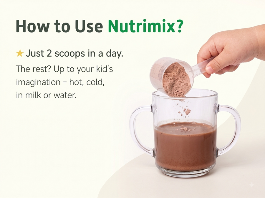 مسحوق الشوكولاتة البلجيكية المغذي Nutrimix (350 جم)