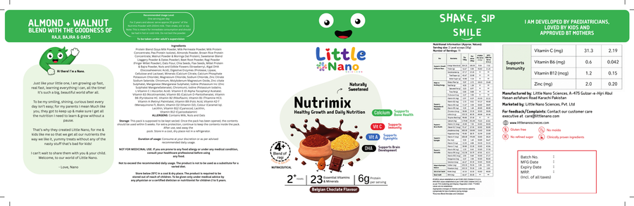 مسحوق الشوكولاتة البلجيكية المغذي Nutrimix (350 جم)